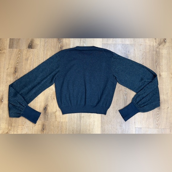 Free People Blue Sparkle Sweater ✨⭐️💖 - Picture 4 of 16